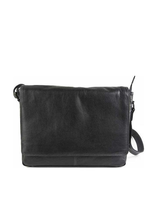 Leder Damenumschlag Schwarz