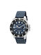 Timex Γυναικείο Ρολόι 43mm Μπαταρίας με Μπλε Υφασμάτινο Λουράκι