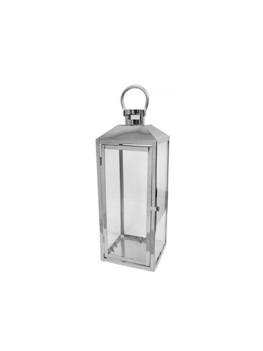Faitakis Pack Metallic Lantern Silver 18x18x50cm