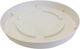 Atmosphera Roto Pot Plate Plastic White 30x30cm