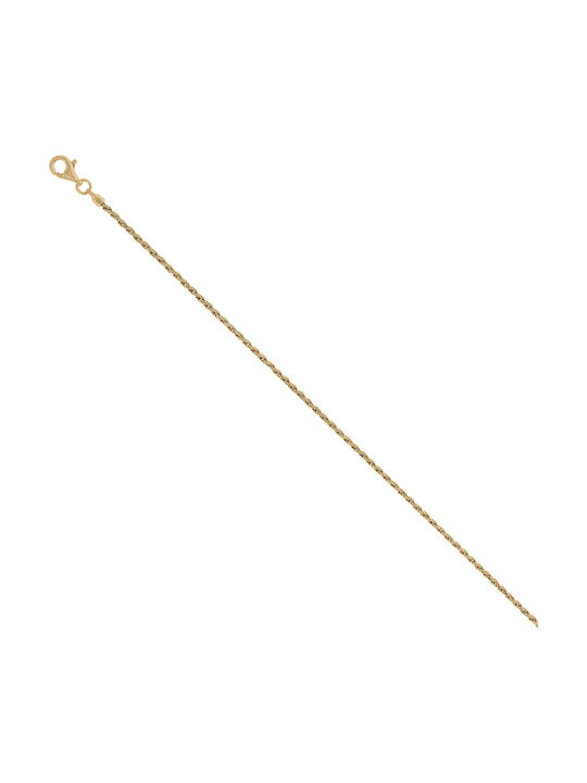 Prince Silvero Silberne Kette Nacken Vergoldet Länge 60cm