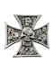 Klebeemblem Malteserkreuz mit Totenkopf 515311