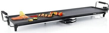 Raf Tabletop Electric Grill Smooth Plate 1800W with Adjustable Thermostat 90cmx24cmcm