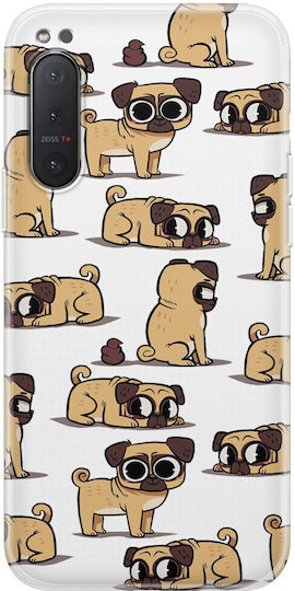 Cute Pugs Sony Xperia 5 Clear Tpu Διάφανη Σιλικόνη
