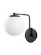 Opviq Daisy Lamp Wall with Socket E27 Black 15x26x22cm