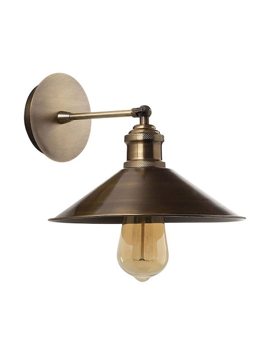 Opviq Berceste Wall Lamp with E27 Gold Socket 24x20cm