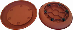 Atmosphera Terracotta Πιάτο Γλάστρας Πλαστικό