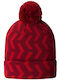 Ski Tuke Kinder Mütze Gestrickt Rot