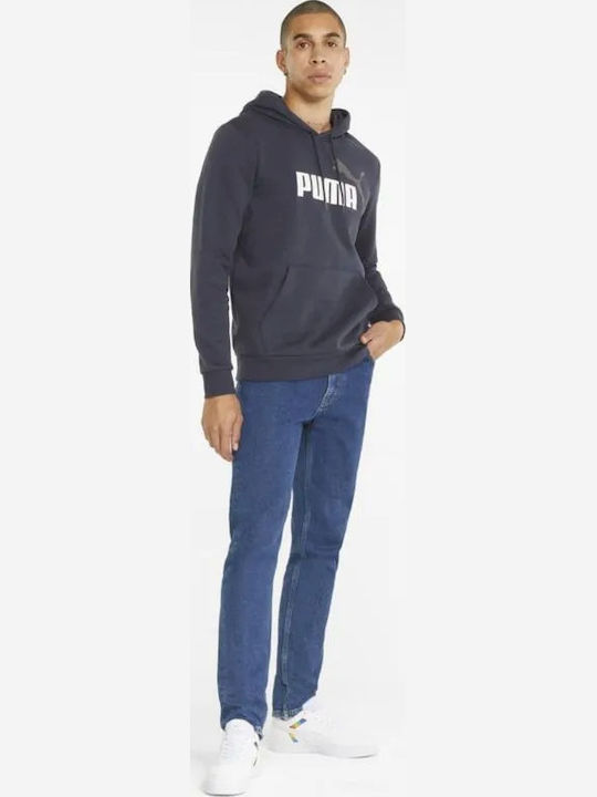 PUMA Big Logo Суитшърт с Качулка Navy.