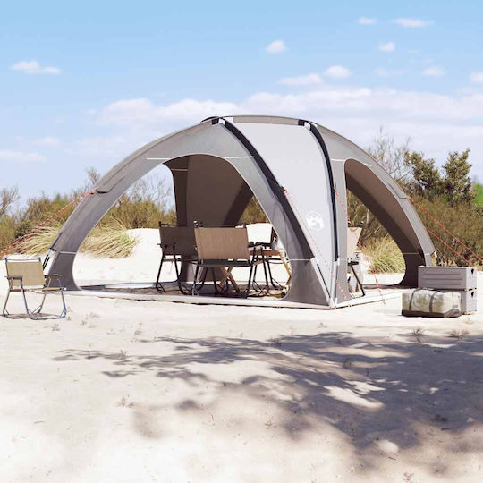 vidaXL Beach Tent / Shade Gray