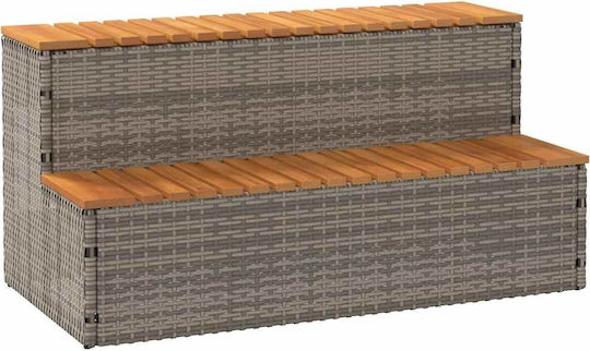 vidaXL Poolzubehör 100x50x50.5cm Gray