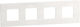 Рамка 2x4 елемента бяла слюда Light Now