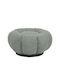 Stool For Living Room Upholstered with Fabric Nester Pistachio Shade 60x60x31cm