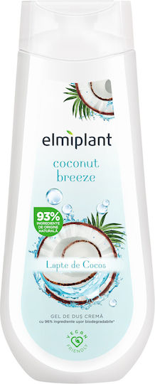 Elmiplant Coconut Breeze Gel De Duș Cremos Pentru Hrănire Cu Miros De Nucă De Cocos 400ml