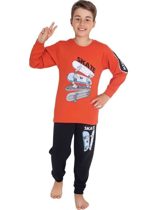 Tarik Kids' Pajamas Winter Orange