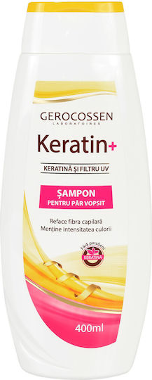 Gerocossen Keratin+ Sampon de par Hidratării & Strălucire pentru Deteriorat Păr 400ml