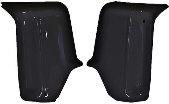 Capace Oglindă Stil Batman Idealstore Compatibile cu Volkswagen Crafter 2006-2018 Negru Lucios Rezistent la UV Aspect Elegant Instalare Ușoară