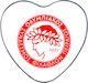 Handgefertigte Metalllegierung Herzbox Olympiakos OSFP Nr. 41 Valentinstag 15x14x4,5cm