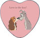 Handmade Metal Alloy Heart Box Lady Tramp Love Is Key No52 Valentine's Day 15x14x4.5cm