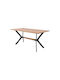 Table Dining Room Wooden Natural color 160x80x75cm