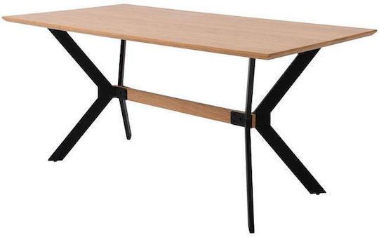 Table Dining Room Wooden Natural color 160x80x75cm
