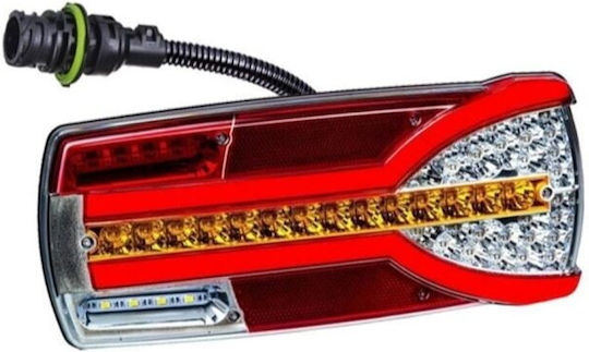 Idealstore Lampă Stop Dimensiuni 305 X 132 Mm 7 Funcții Ceață Marșarier Semnalizare Dinamică Conector 7 pini Utilizare Universală Remorci Tractoare Camioane 4x4 Atv Offroad Stânga