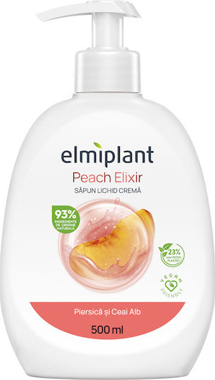 Elmiplant Peach and White Tea Bubble Bath with AHA and Green Tea Scent 500ml