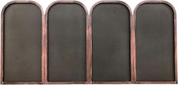 Acoperire Ecran de protecție pentru șemineu din metal 104x50cm Bronz
