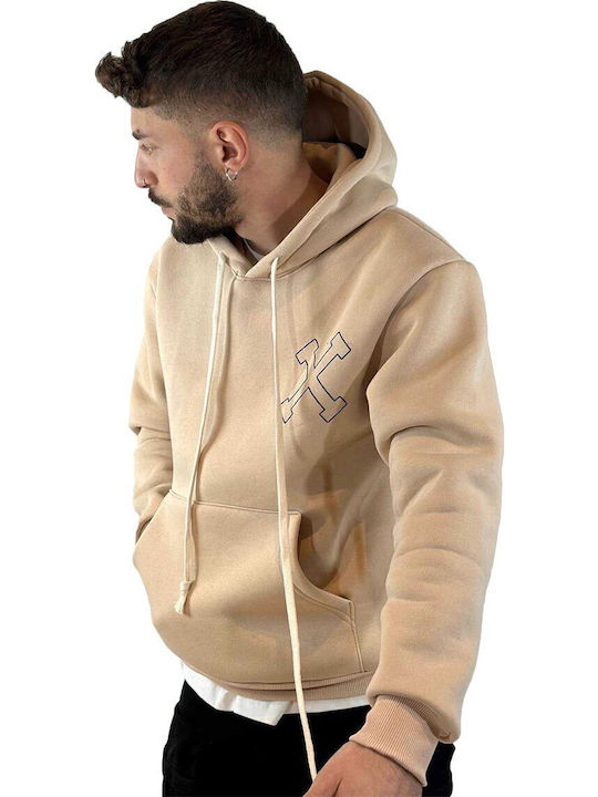 Sweatshirt with Hood Ivory