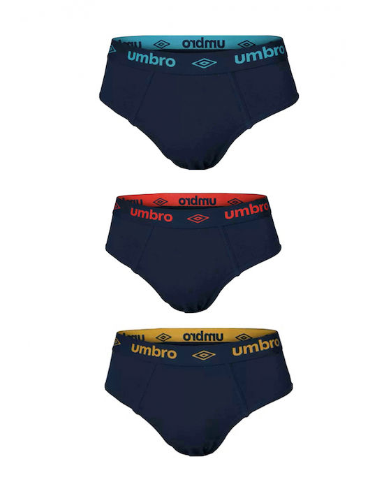 Umbro Men's Slips Navy Blue 3Pack