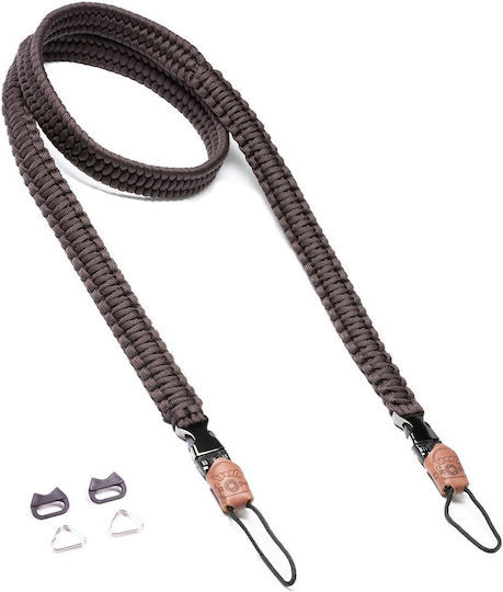Curea C-rope pentru cameră Traveler Paracord 125cm Cafea Întunecată Retail