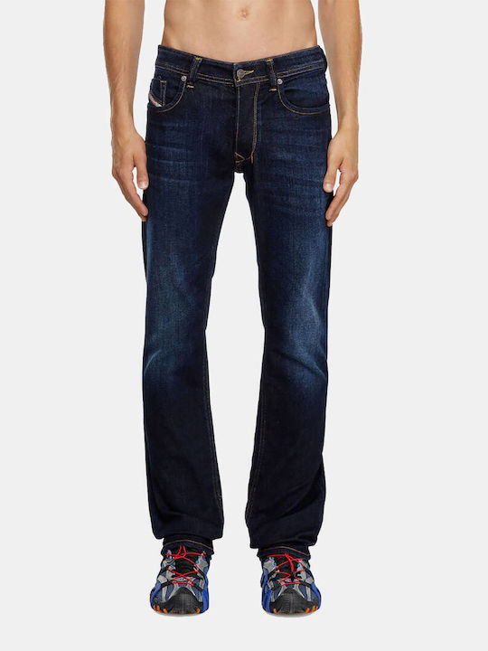 Larkee Ανδρικό Παντελόνι Τζιν Ελαστικό Denim Blue