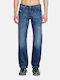Larkee Мъжки Дънков Панталон Regular Fit Denim Blue
