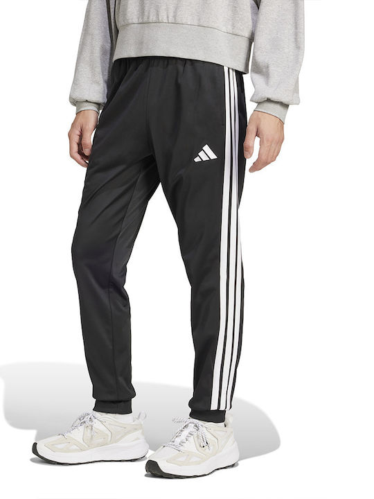 Tricot Cargo Sweatpants Glossy with Elastic Black