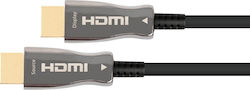 Python AOC-H21005 HDMI 2.1 HDMI male - HDMI male 5m Μαύρο Python AOC-H21005 HDMI 2.1 HDMI male - HDMI male 5m Μαύρο