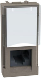 RJ45 гнездо Cat5e UTP 1 модул Stone Light Now