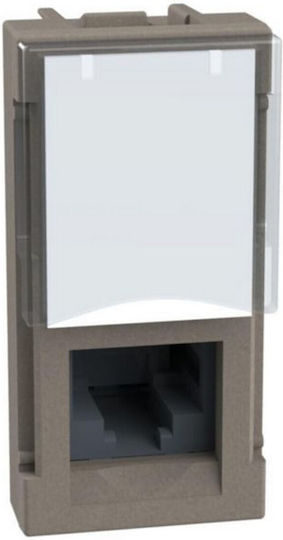 Πρίζα Rj45 Cat5e Utp 1 Στοιxείου Stone Light Now