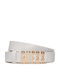 Leather Women's Belt Beige