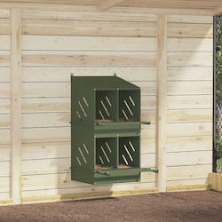 vidaXL Bird Nest Metallic Green