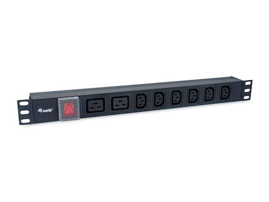 Πολύπριζο Equip 19" 1he 8-way Iec C20 1.8m Alu Sch