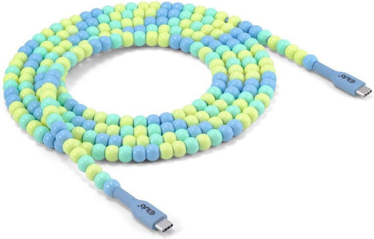 Club3D USB 2.0 Cable USB-C male - USB-C 60W PD Μπλε 2m CAC-3011