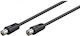 ATC Antenna Cable Coax male - Coax female Black 1.5m (03.003.0050) 1pcs