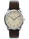 Timex Easy Reader Ceas Bărbătesc 38mm Baterie cu Maro Curea din Piele