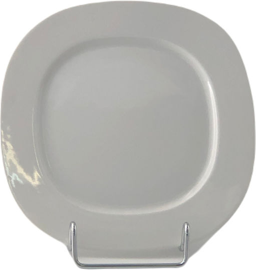 Emfasi Teller Wüste aus Porzellan Weiß mit Durchmesser 20cm 6Stück