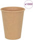 Vidaxl Χάρτινα Κύπελλα Καφέ 1000 Τεμάχια 12oz 300ml Καφέ Καφέ