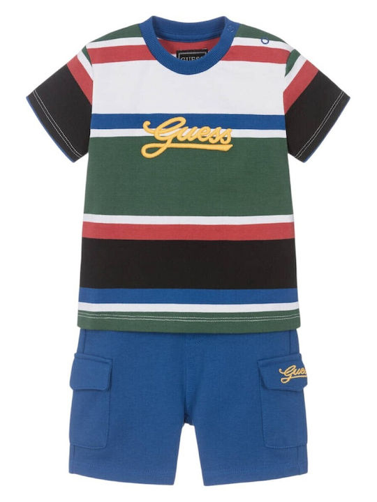 Kids' Set with Shorts Summer 2pcs Green, White