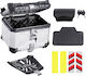 Vevor Motorrad-Topcase Aluminium 45lt Schwarze