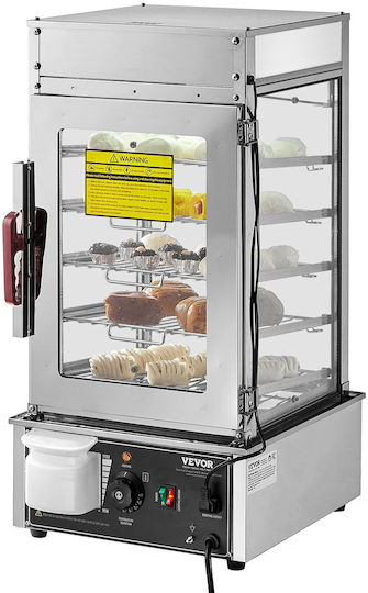 Vevor Gewerblicher Speisenwärmer Display 5-stufiger Dampfgarer Brötchenwärmer Elektrisch