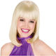 Blonde Platinum Bob Wig with Bangs #9301