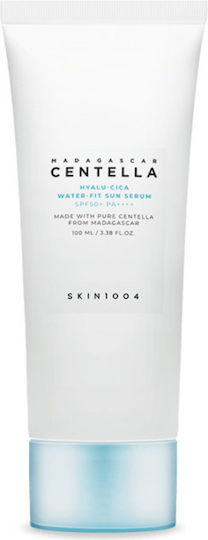 Skin1004 Madagascar Centella Hyalu-Cica Water-Fit Sun Soothing Face Serum SPF50 with Centella Asiatica for Brightening & Nourishing 100ml